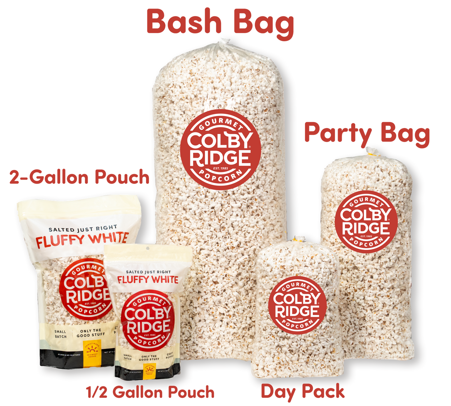 Fluffy White - Party Bag