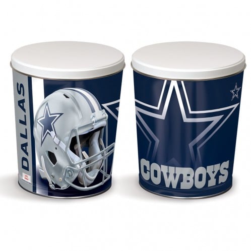 Dallas Cowboys 3-Way Mix Popcorn Tin