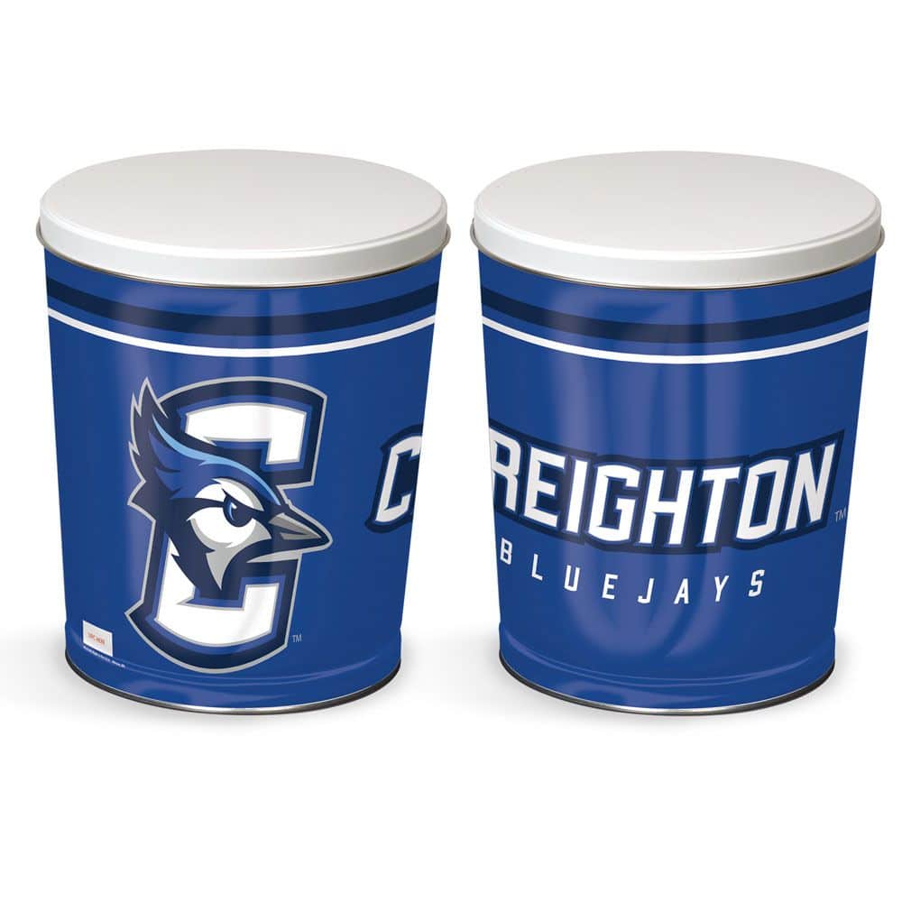 Creighton Bluejays 3-Way Mix Popcorn Tin