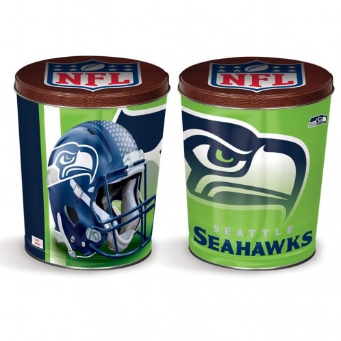 Seattle Seahawks 3-Way Mix Popcorn Tin