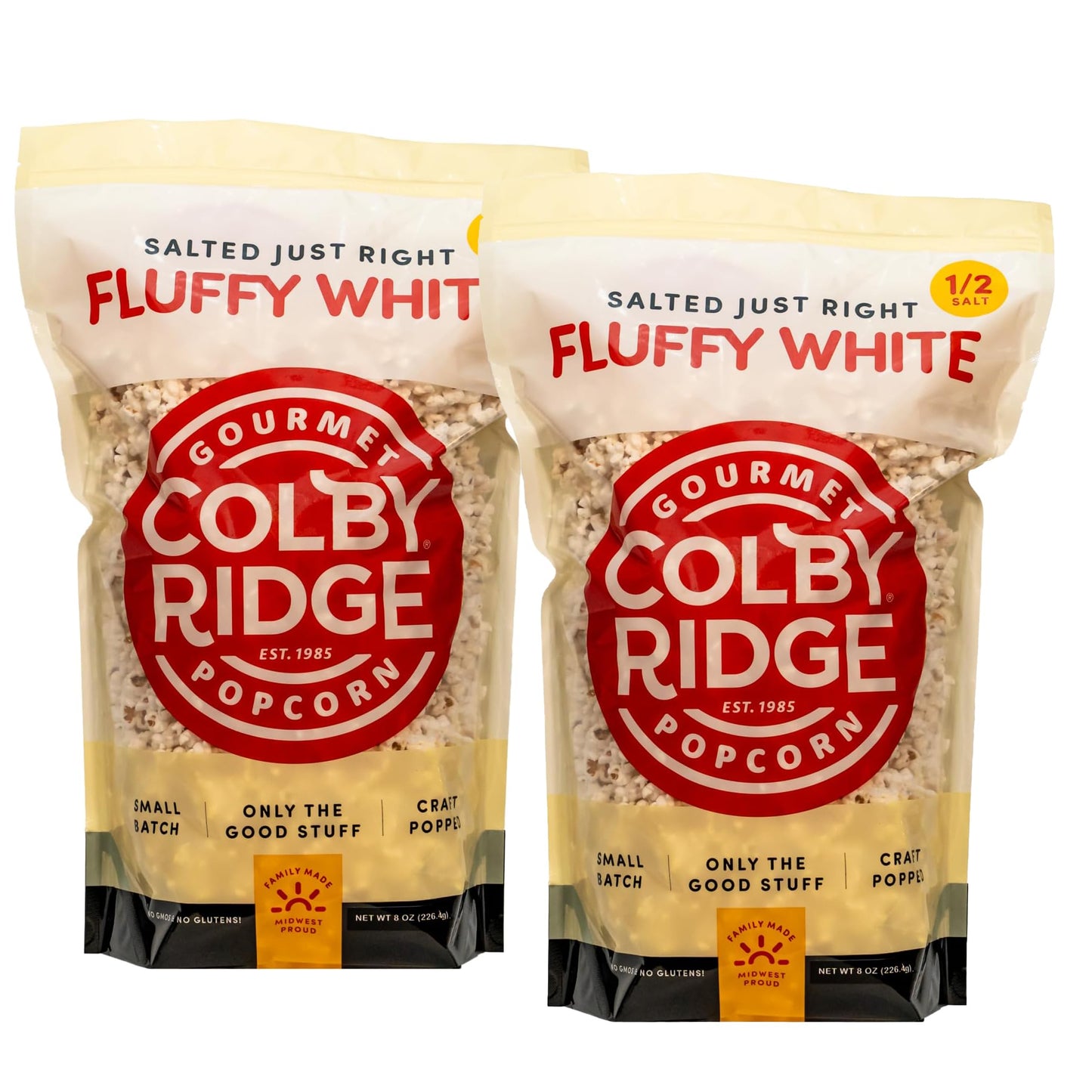 Fluffy White Half Salt - Two Pack