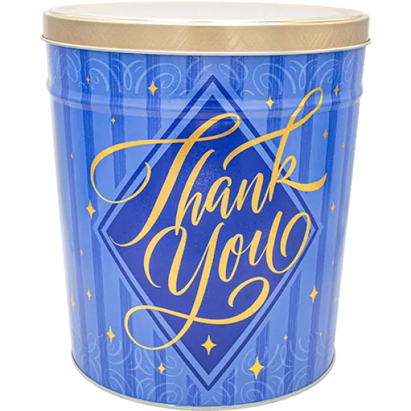 Thank You Popped Popcorn Tin