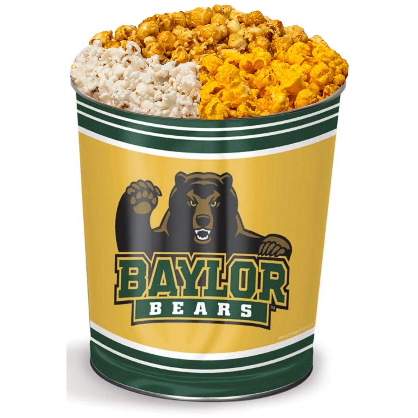 Baylor Bears 3-Way Mix Popcorn Tin
