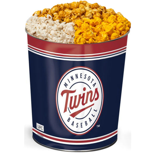 Minnesota Twins 3-Way Mix Popcorn Tin