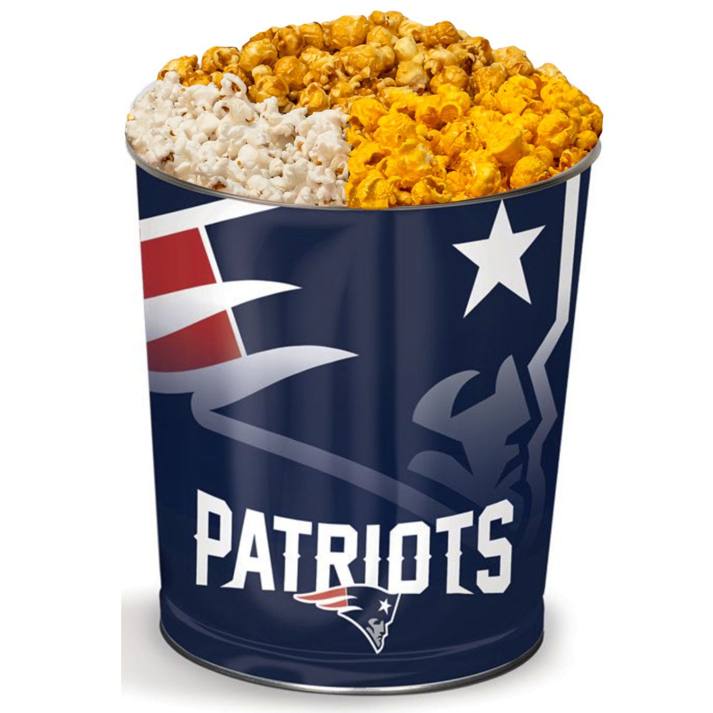 New England Patriots 3-Way Mix Popcorn Tin