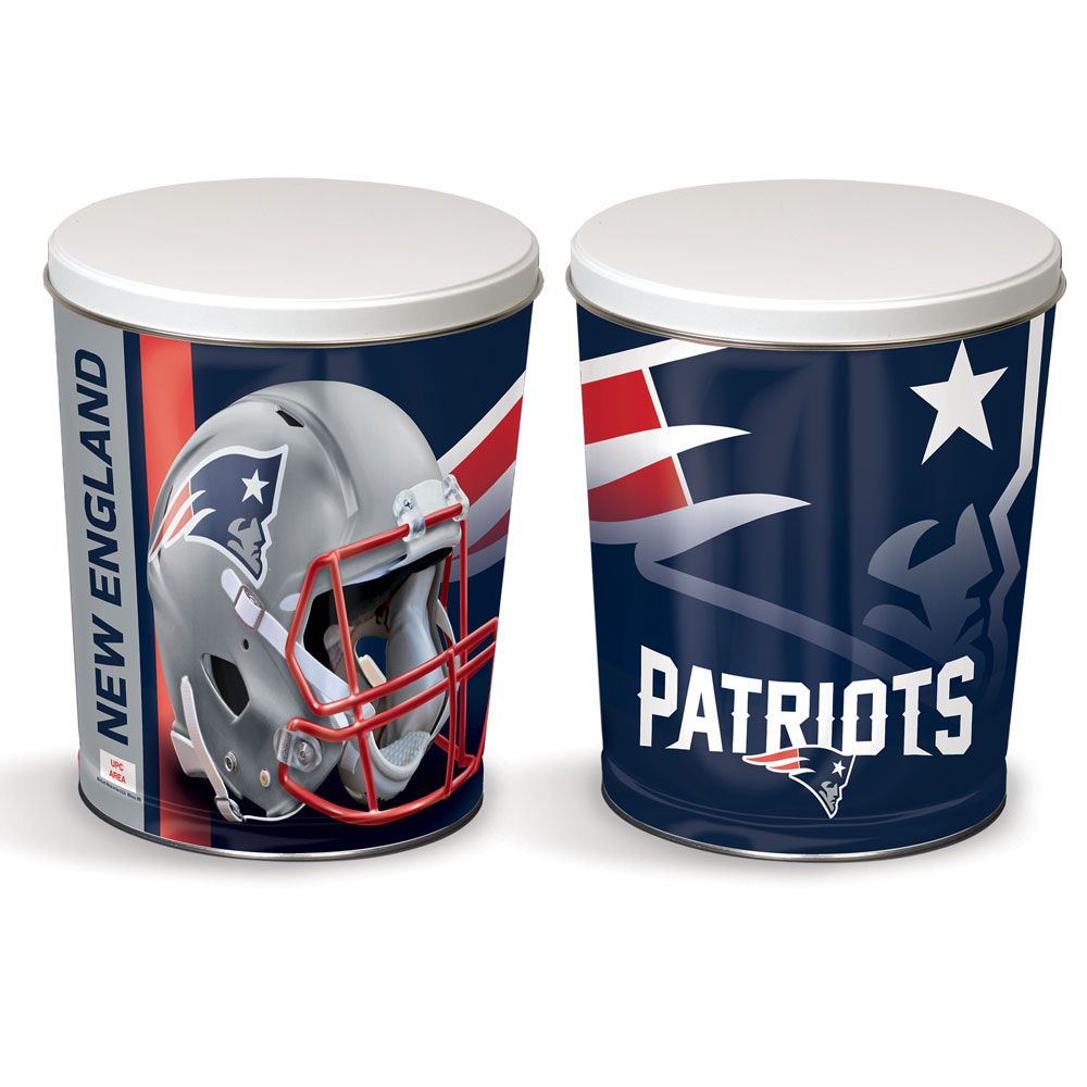 New England Patriots 3-Way Mix Popcorn Tin