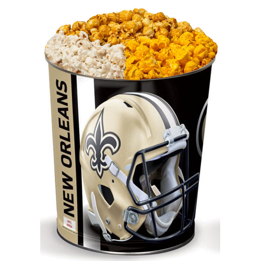 New Orleans Saints 3-Way Mix Popcorn Tin