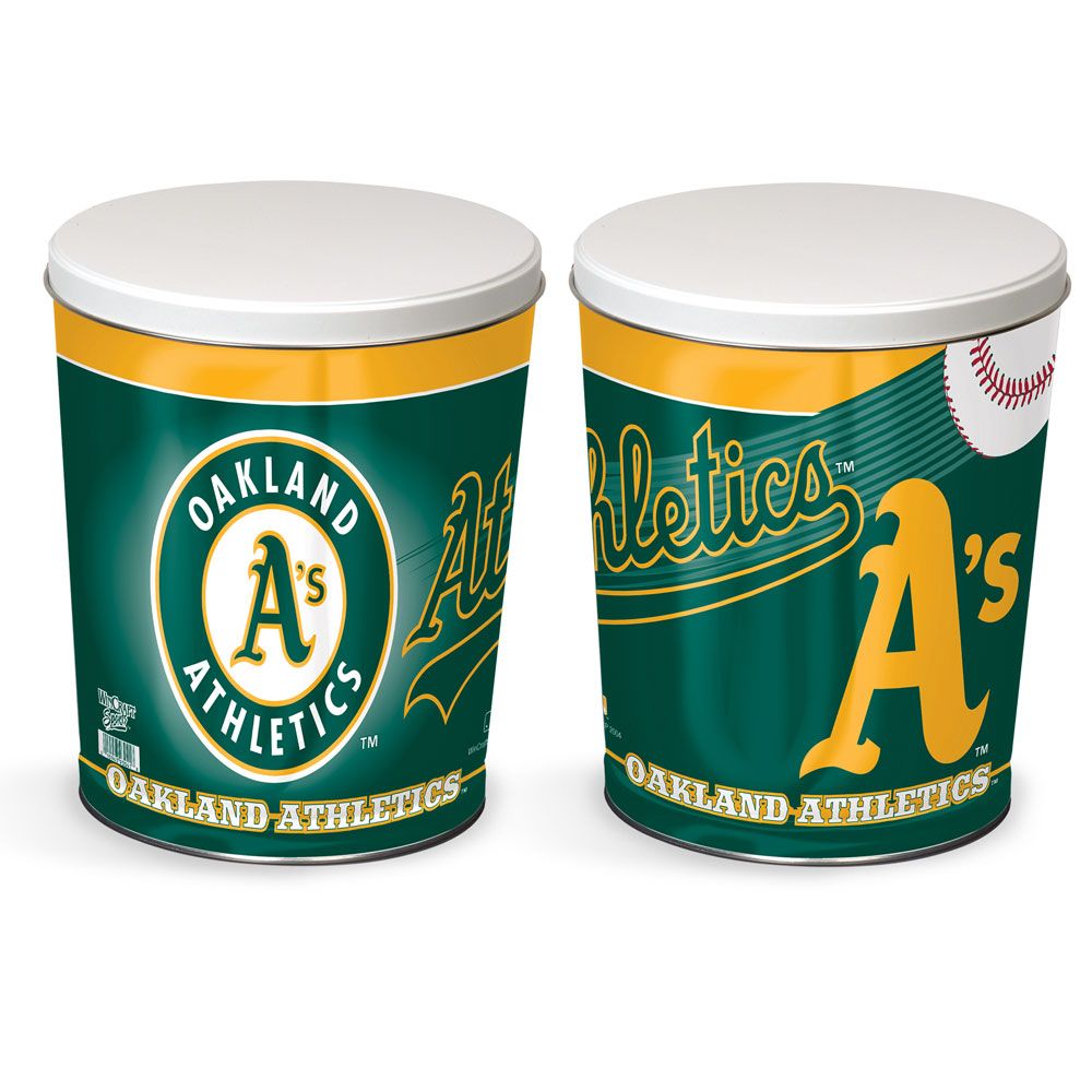 Oakland A’s 3-Way Mix Popcorn Tin