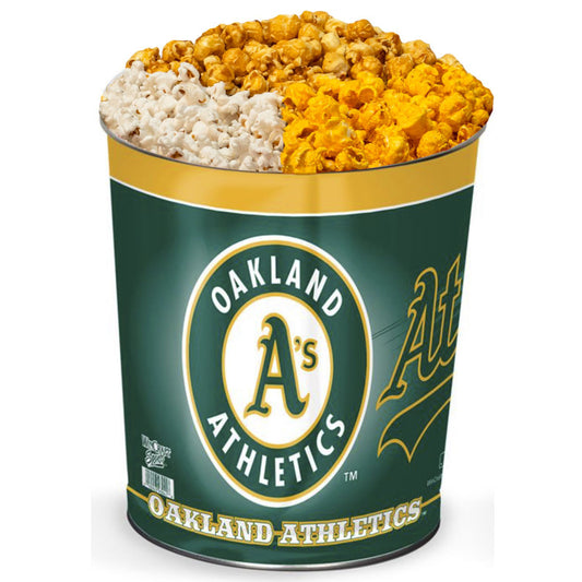 Oakland A’s 3-Way Mix Popcorn Tin
