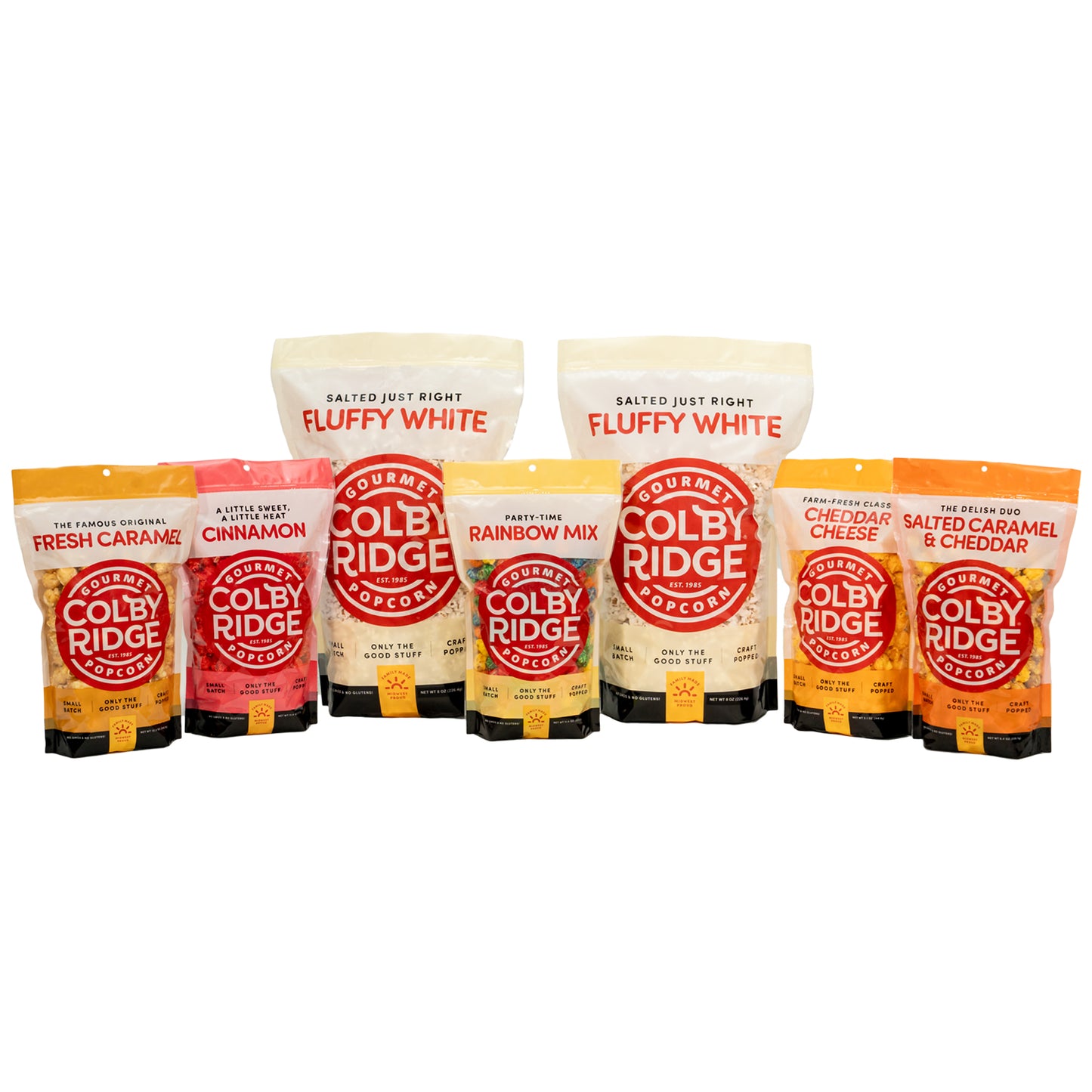 Seven Bag Assortment with Rainbow Mix