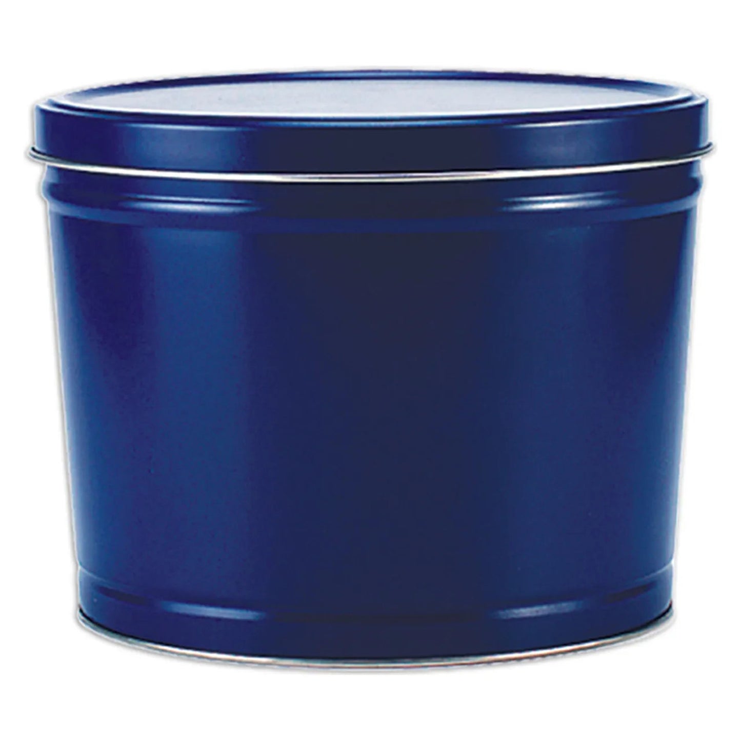 Blue Canister Popped Popcorn Tin