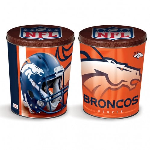 Denver Broncos 3-Way Mix Popcorn Tin