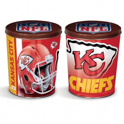 Kansas City Chiefs 3-Way Mix Popcorn Tin