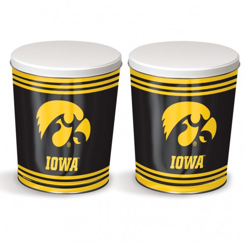 Iowa Hawkeyes 3-Way Mix Popcorn Tin