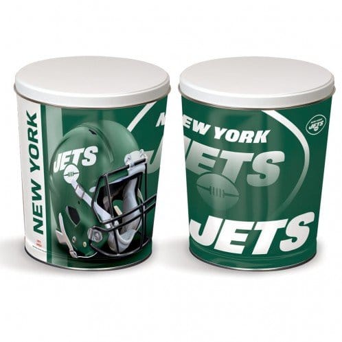 New York Jets 3-Way Mix Popcorn Tin