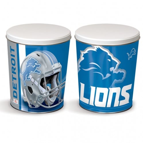 Detroit Lions 3-Way Mix Popcorn Tin