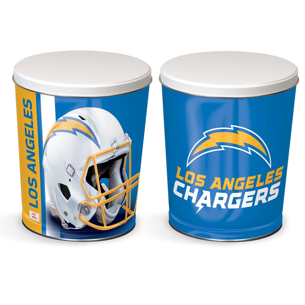 Los Angeles Chargers 3-Way Mix Popcorn Tin
