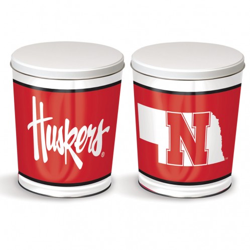 Nebraska Cornhuskers 3-Way Mix Popcorn Tin
