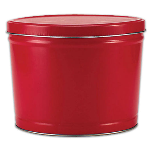 Red Canister Popped Popcorn Tin