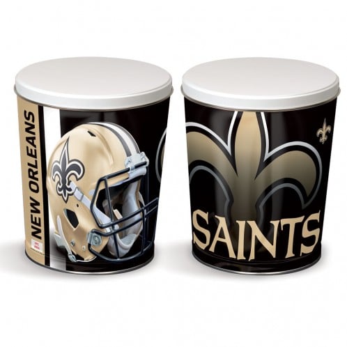 New Orleans Saints 3-Way Mix Popcorn Tin