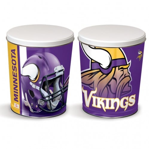 Minnesota Vikings 3-Way Mix Popcorn Tin