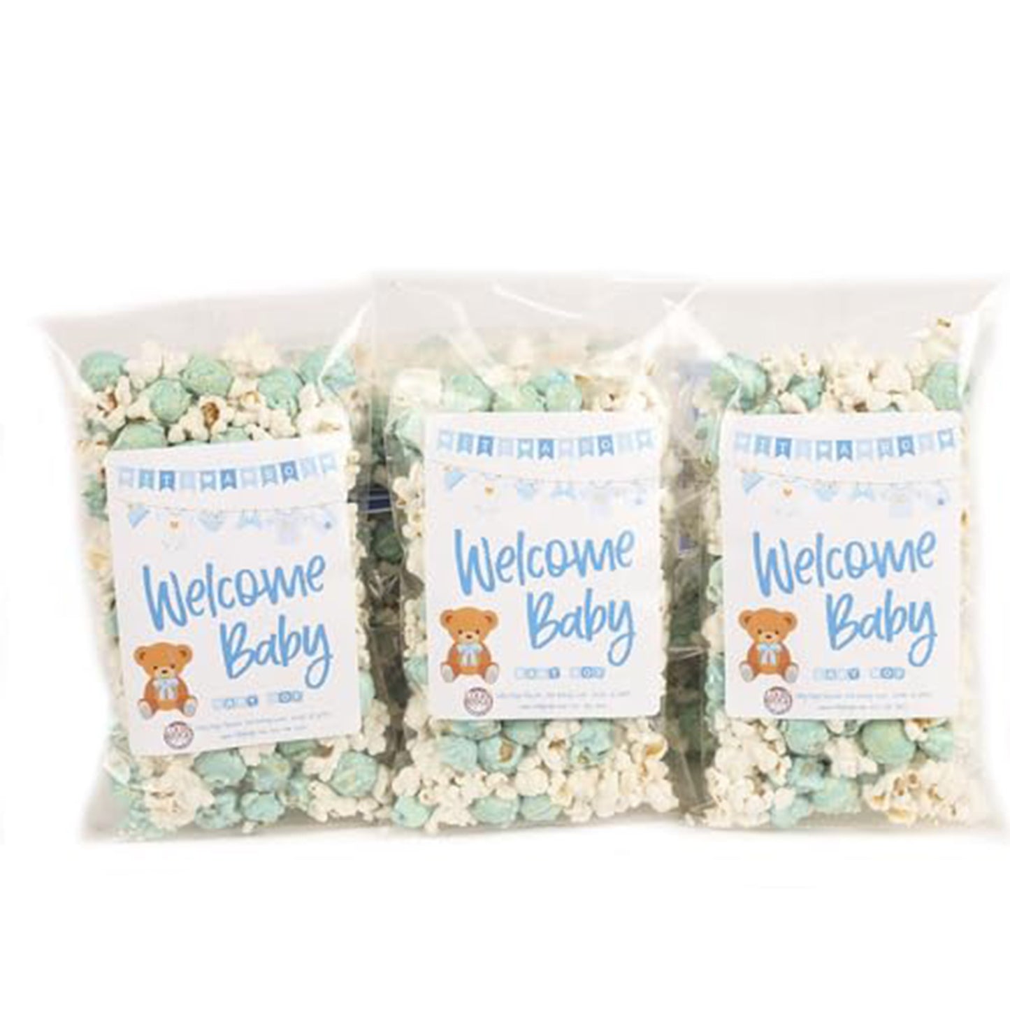 Welcome Baby Boy Popcorn (20-Pack)