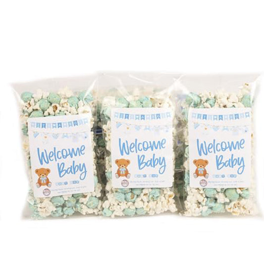 Welcome Baby Boy Popcorn (20-Pack)