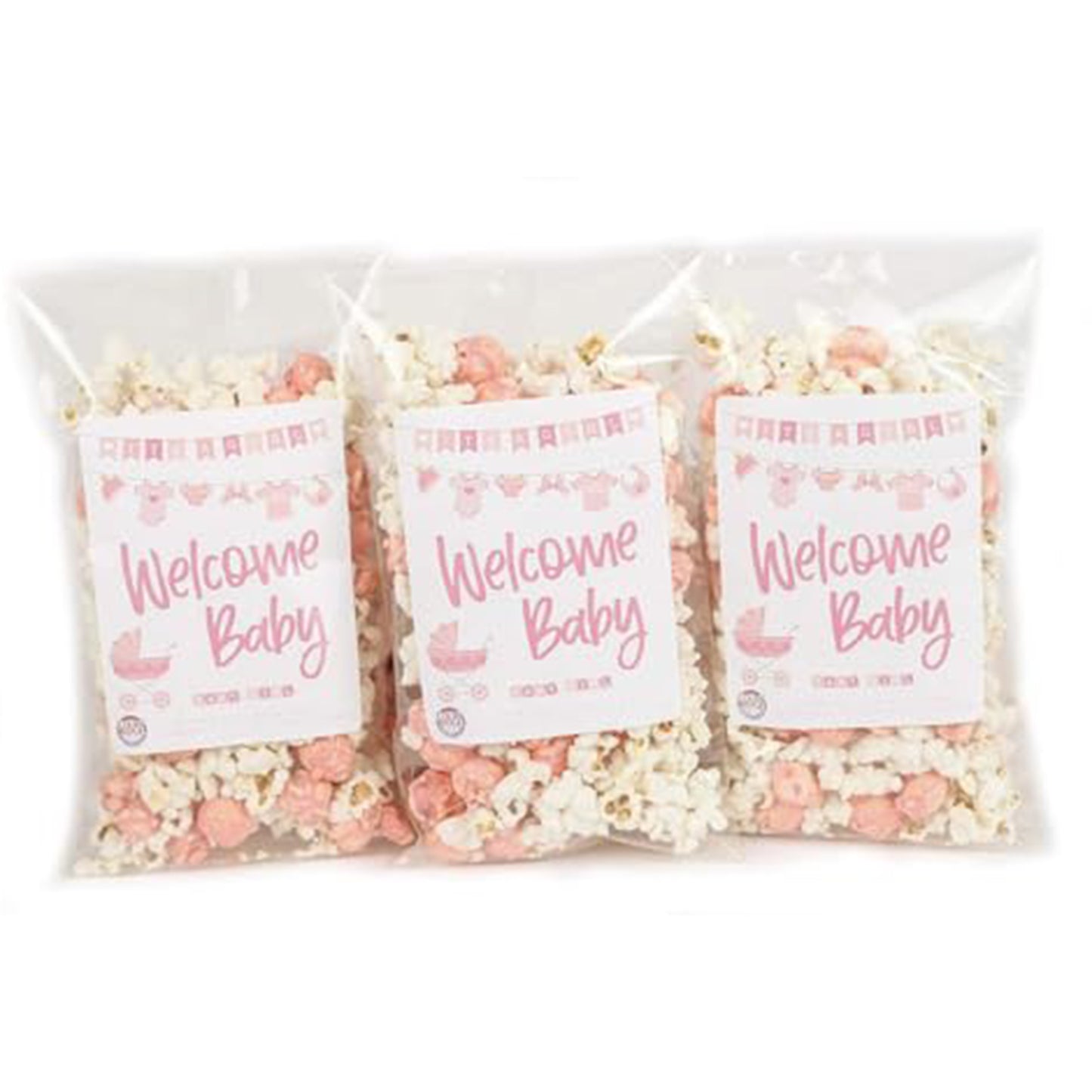 Welcome Baby Girl Popcorn (20-Pack)