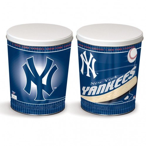 New York Yankees 3-Way Mix Popcorn Tin